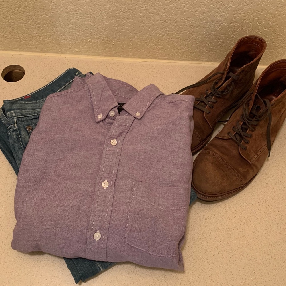 J. Crew Oxford Purple